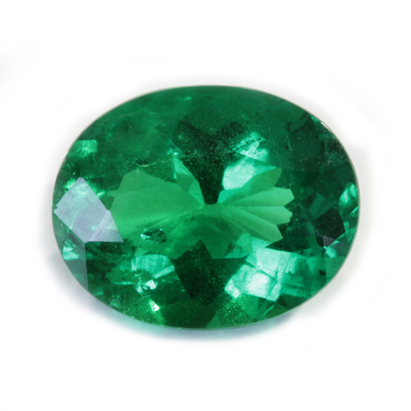 Emeraude d'un vert intense émeraude intense
