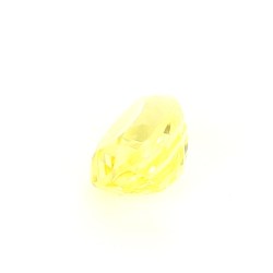 Saphir jaune non-chauffé de Ceylan de 1.64 ct - Vue en perspective