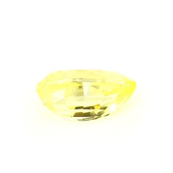 Saphir jaune non-chauffé de Ceylan de 1.64 ct - Vue de profil