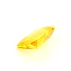 Saphir jaune de Ceylan de 1.64 ct - Vue en perspective