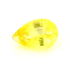 Saphir jaune de Ceylan de 2.08 cts - Vue de face