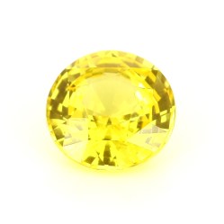 Saphir jaune de Ceylan de 2.53 cts - Vue de face