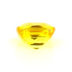 Saphir jaune de Ceylan de 2.57 cts - Vue de profil