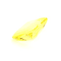 Saphir jaune non-chauffé de Ceylan de 3.02 cts - Vue en perspective