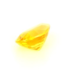 Saphir jaune de Ceylan de 3.23 cts - Vue en perspective