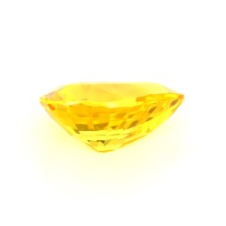 Saphir jaune de Ceylan de 3.23 cts - Vue de profil