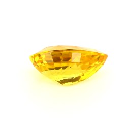 Saphir jaune de Ceylan de 3.59 cts - Vue de profil