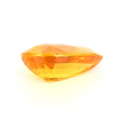 Saphir orange de Ceylan de 3.04 cts - Vue de profil