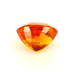 Saphir orange de Ceylan de 4.20 cts - Vue de profil