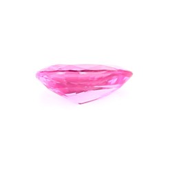 Saphir rose non-chauffé de Ceylan de 0.99 ct - Vue de profil